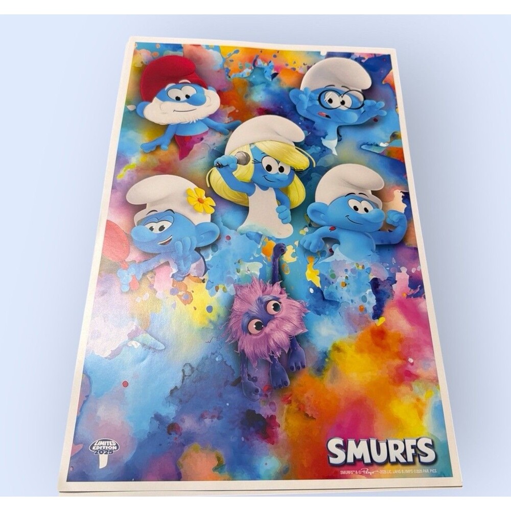 Smurfs Multicolor Poster 12x18 Vertical Archibald Automne/Hiver Kids Room